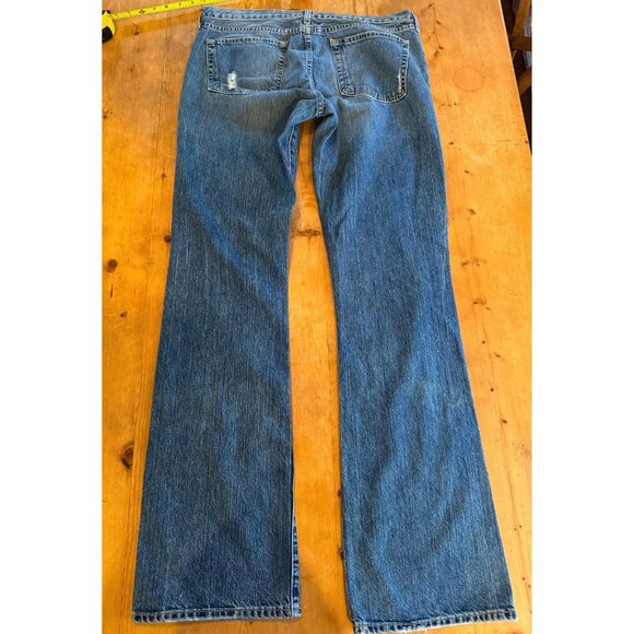 Vintage J.Crew Hipslung Jeans 31T Made in USA Low Rise Flare - Picture 2 of 9